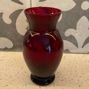 Glass Red vase